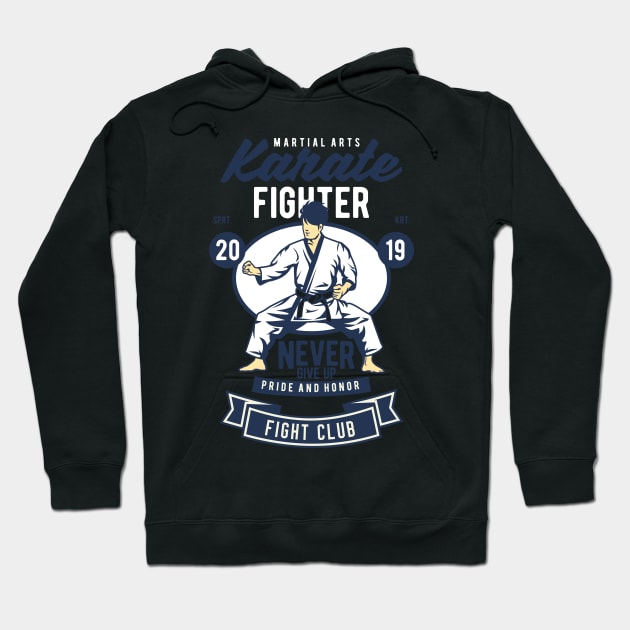 Martial arts Karate fighter Hoodie by p308nx